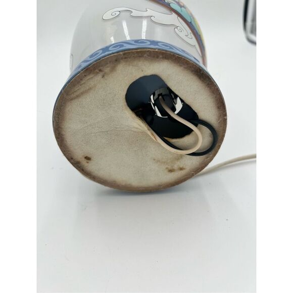 vintage Disney Aladdin & Jasmine Genie Milk Glass Lamp Red Light Night Light 90s - Picture 8 of 12